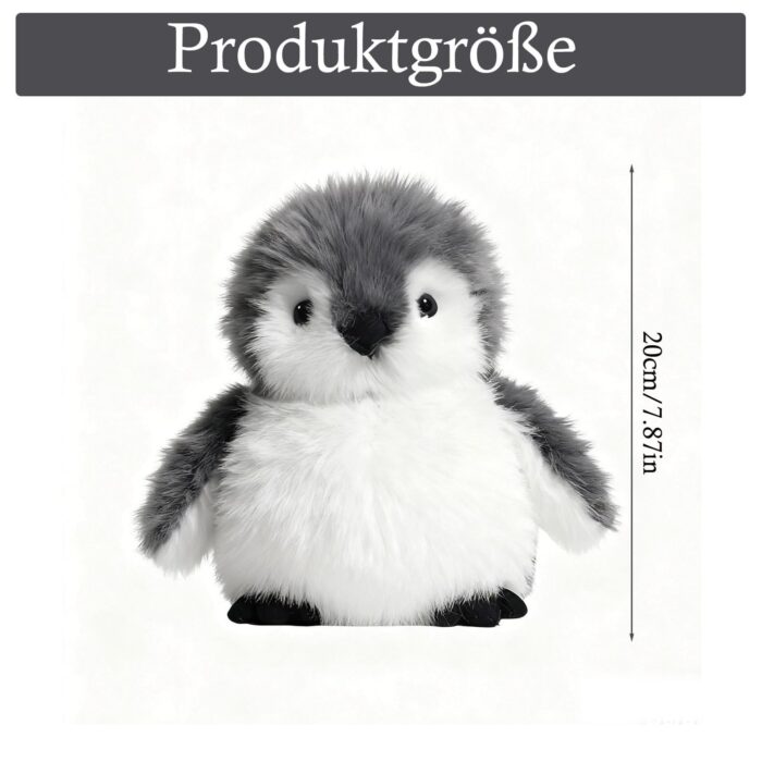 JcvPot Pinguin Kuscheltier, Weiches Stofftier Für Kinder Und Babys, Kuscheltier Pinguin Plüschtierüschtier – Bild 7