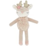 Bieco Kuscheltier Reh Ella mit Rassel | Baby Kuscheltier ab 0 Monate Stofftier Baby Plüschtier 6 rentier
