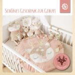 Bieco Kuscheltier Reh Ella mit Rassel | Baby Kuscheltier ab 0 Monate Stofftier Baby Plüschtier 6 rentier – Bild 3